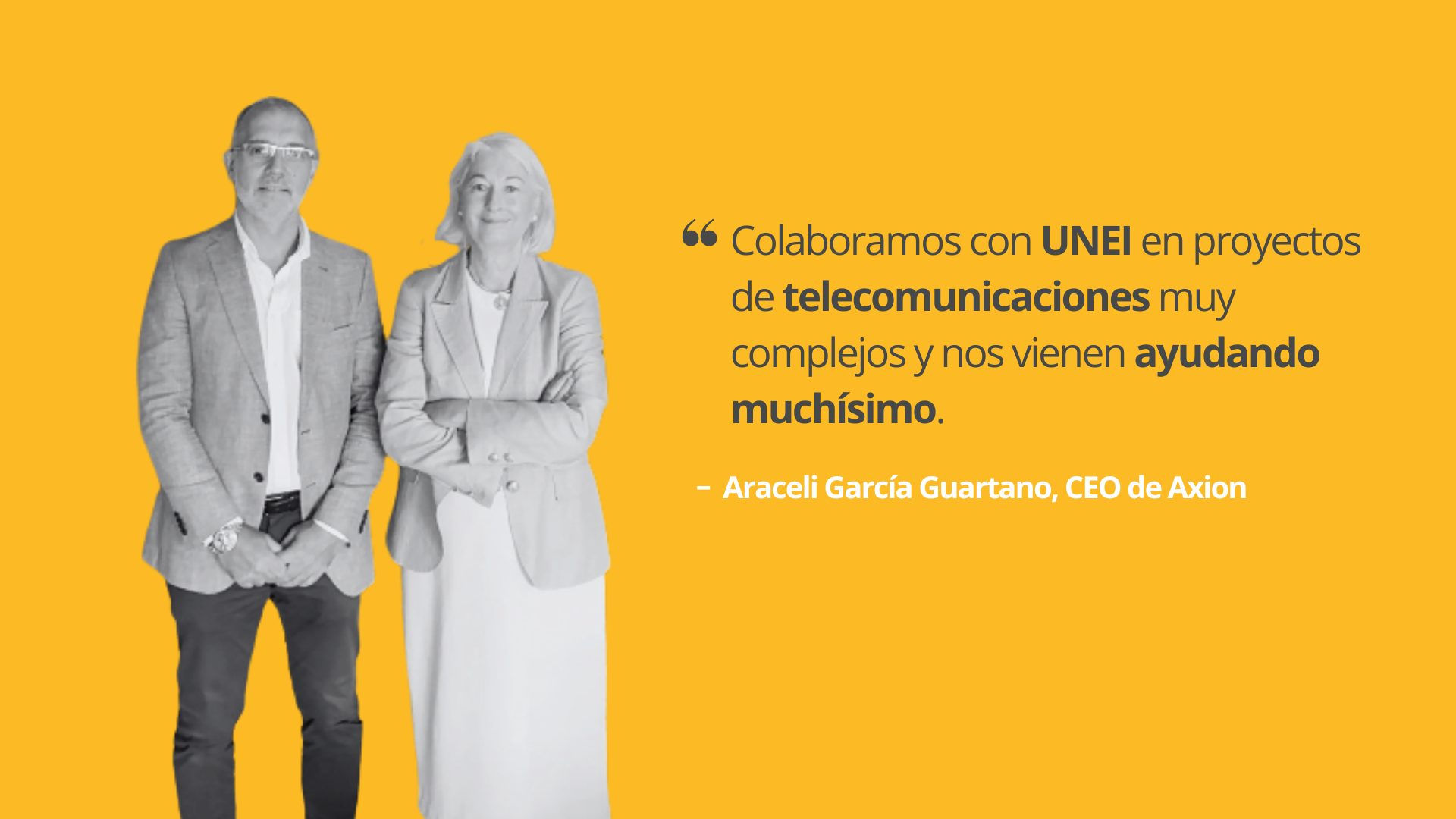 Araceli García, cliente de UNEI